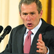 Bush outlines the details of Operation Deep Desert Off! to reporters.